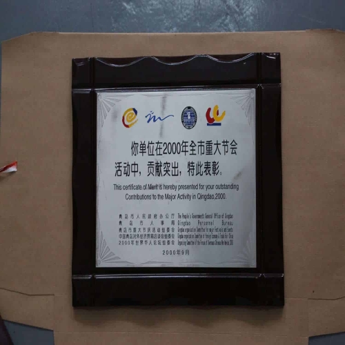 2000年重大節會突出貢獻表彰